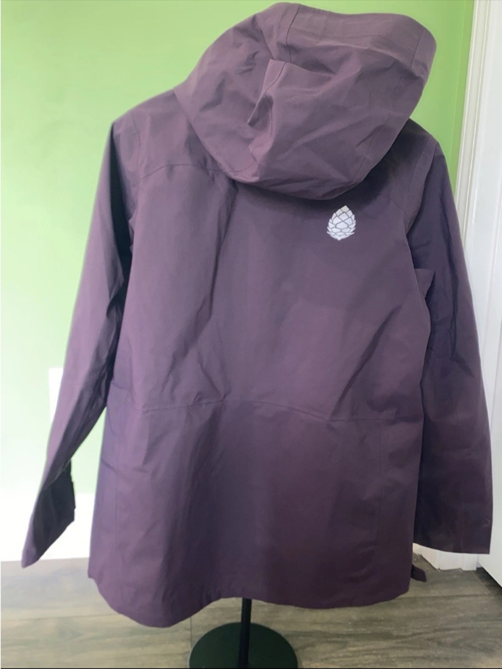 Stio Plum Hooded Anorak with Coral Zip Accents - Picture 3 of 4